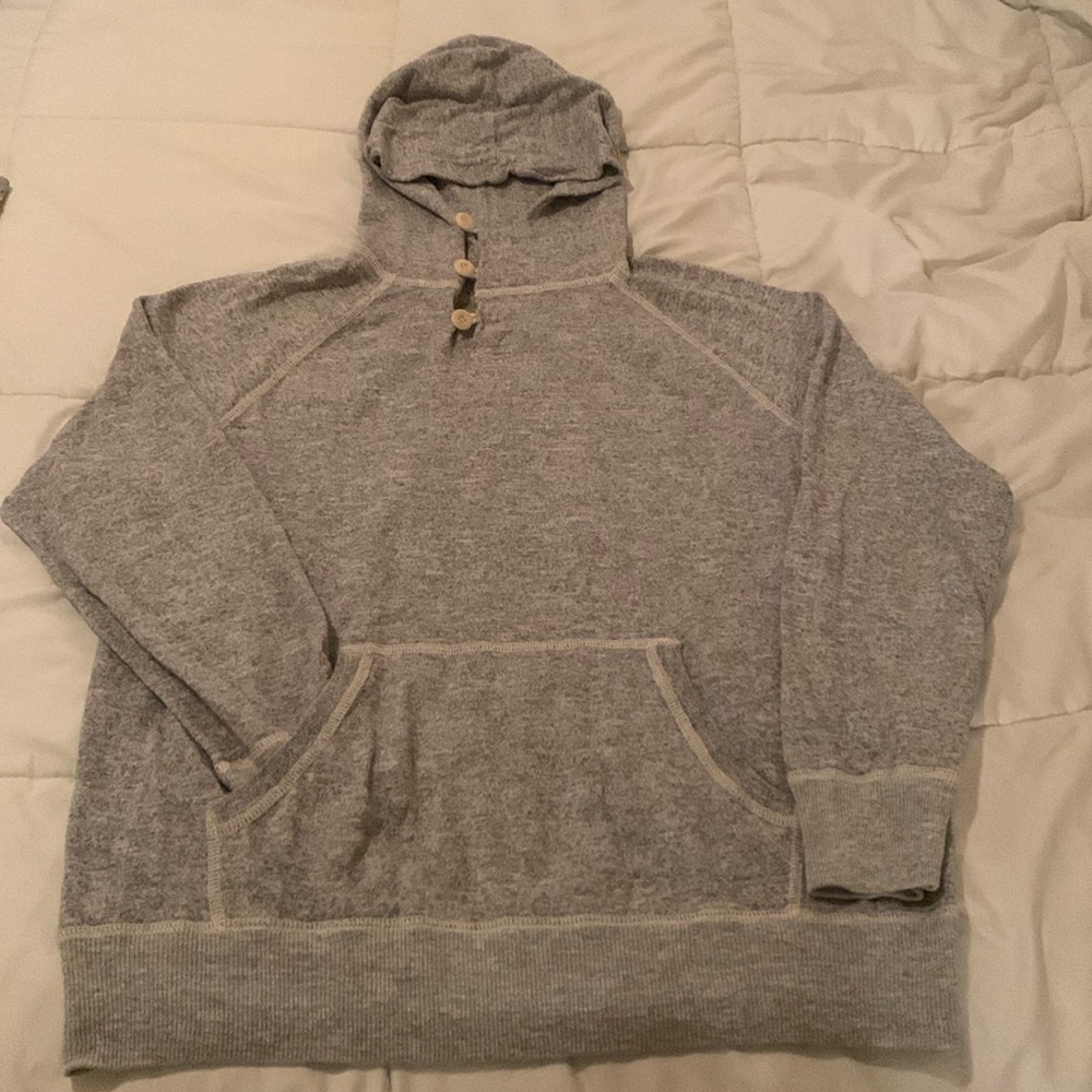 J. Crew lightweight 100% Cotton Hoodie size L